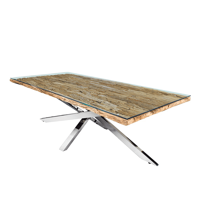 Esstisch Barcelona – 220cm Teakholz