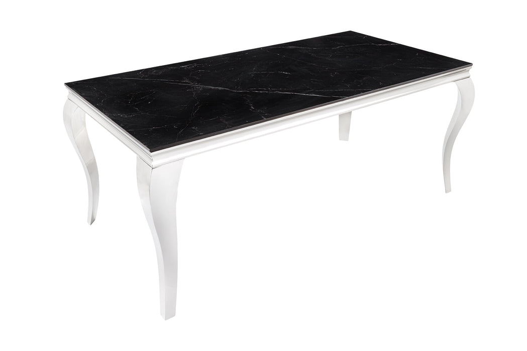Esstisch Barock 180cm Chrom Sinterstein