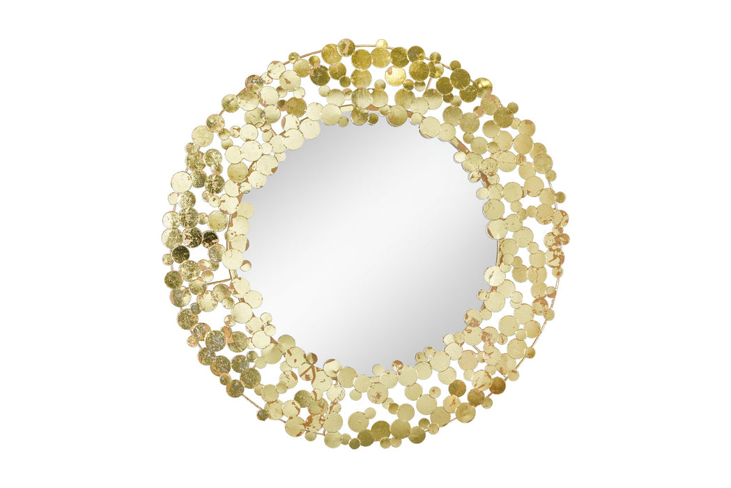 Spiegel Coins 80cm Antik Gold