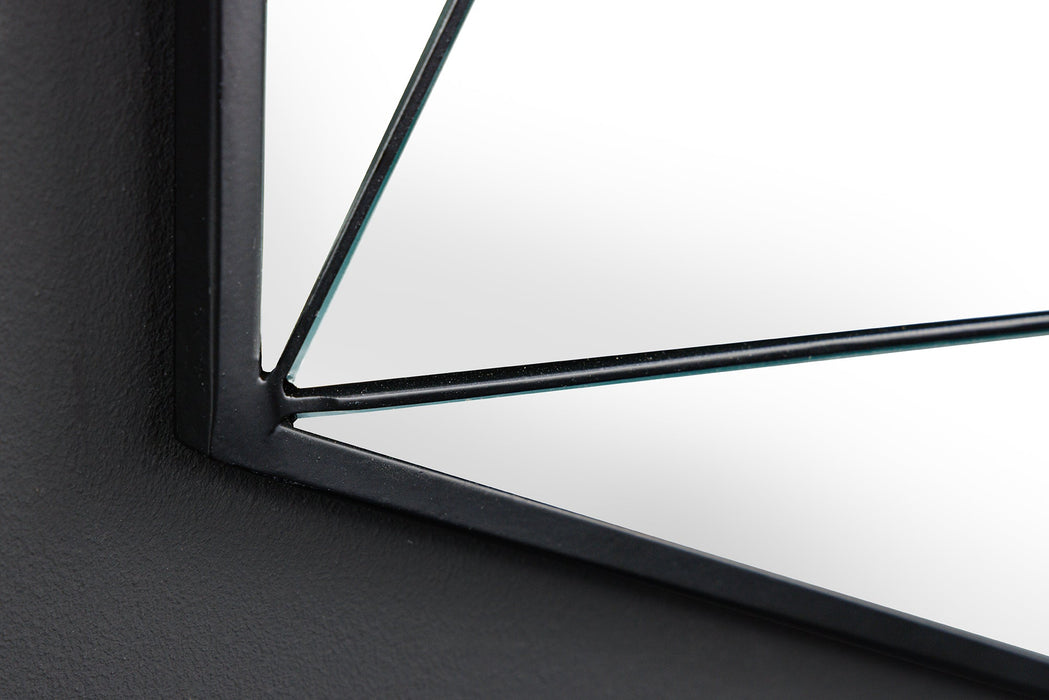 Wandspiegel Diamant 60cm schwarz