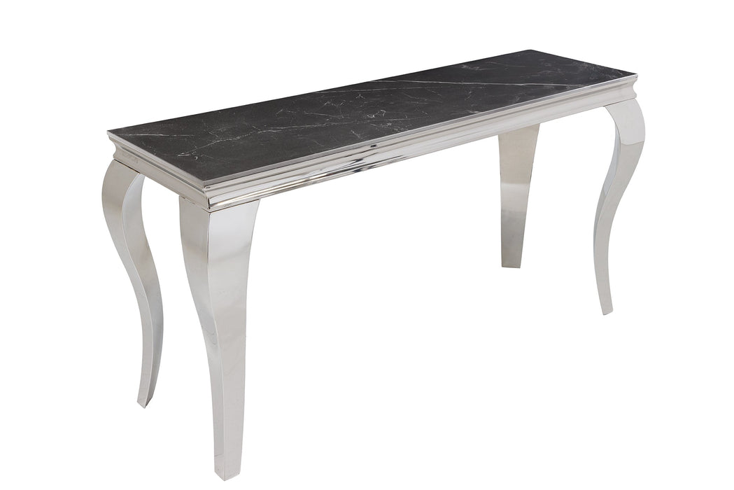 Console Barock 140cm chrome sintered stone