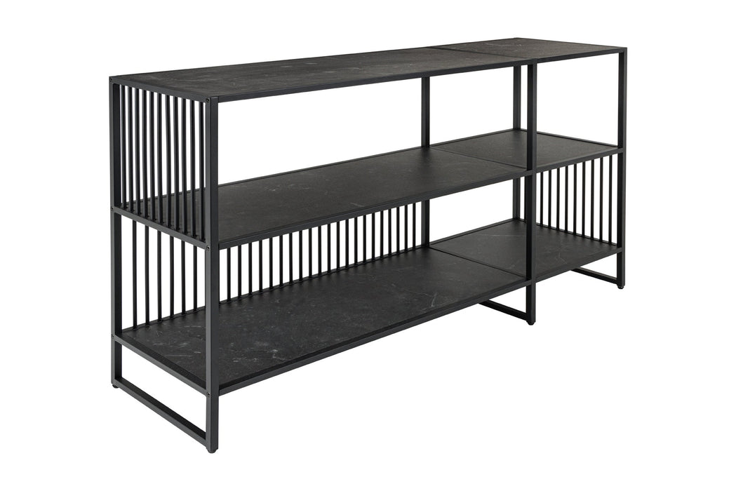 Regal Design 120cm anthrazit Marmoroptik
