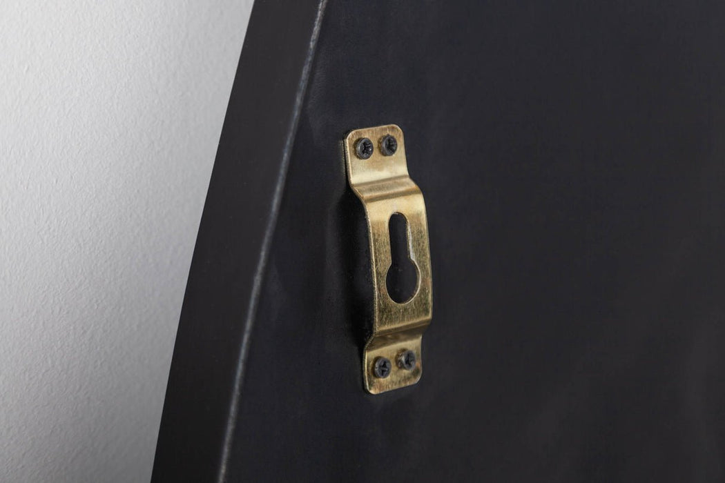 Wandspiegel Nella 90cm asymmetrisch Metall schwarz