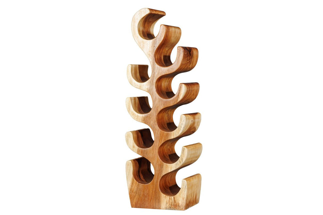 Weinregal Artemi 80cm für 10 Flaschen Suarholz natur