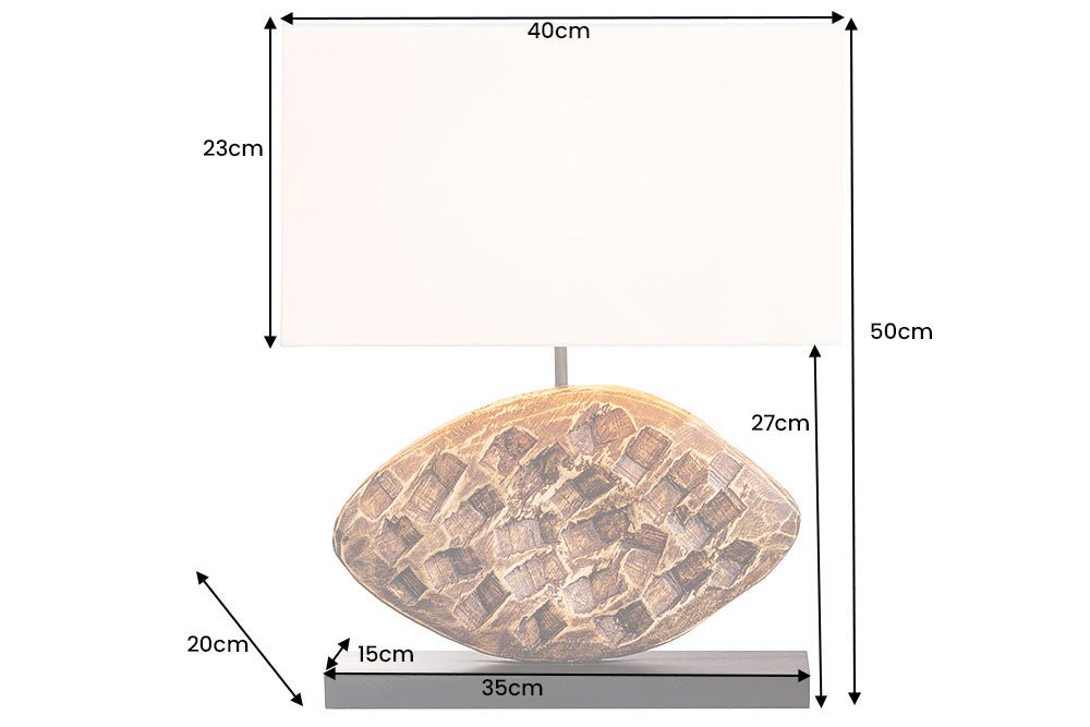 Tischleuchte Coral 50cm Akazienholz