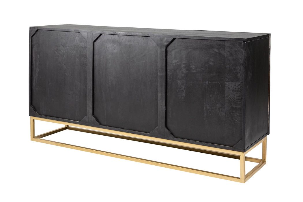 Sideboard Val Ferret 140cm Mango schwarz