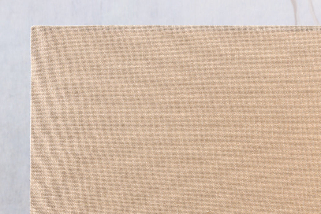 Tischleuchte ROUSILIQUE 60cm Lampenschirm beige Teakholz natur