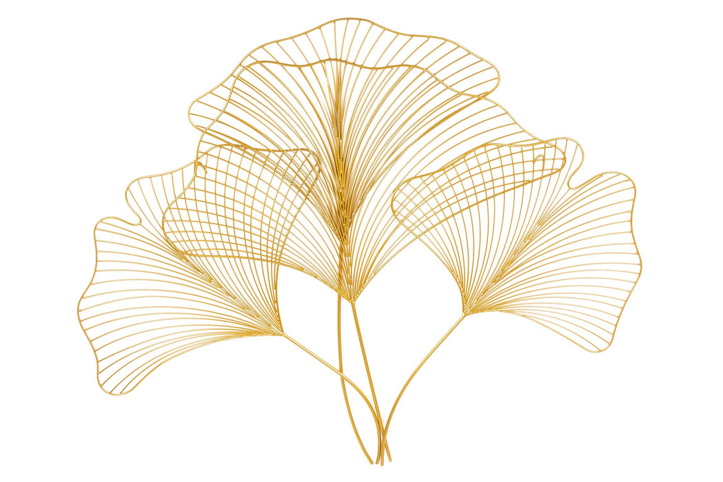 Wanddekoration Coral 90cm gold