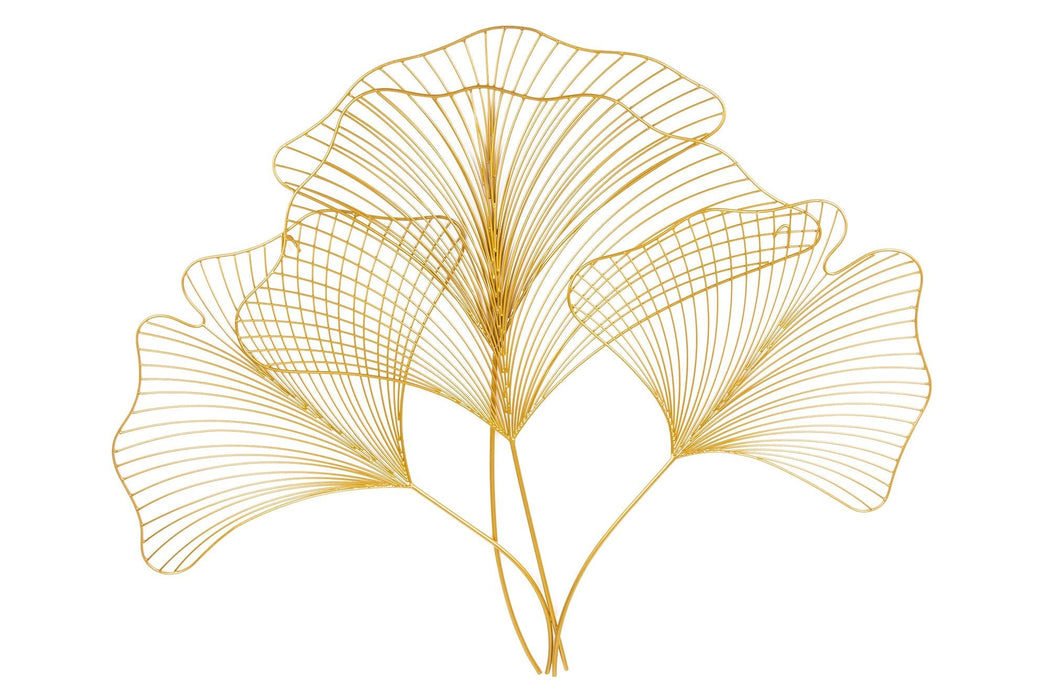 Wanddekoration Coral 90cm gold