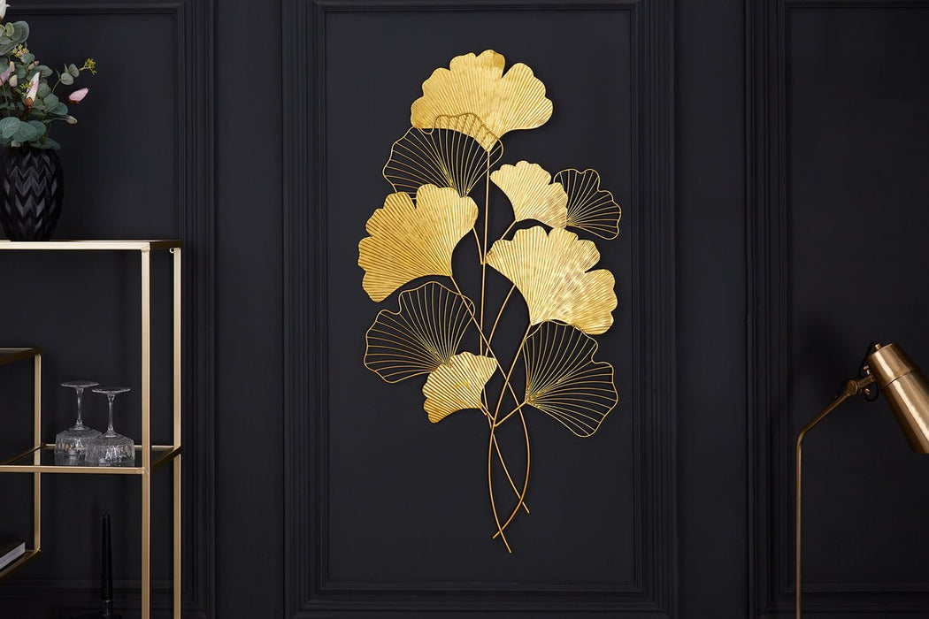 Wanddekoration Coral 110cm gold
