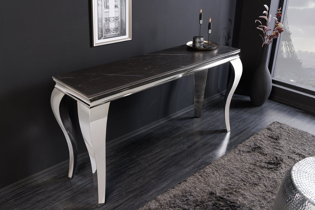 Console Barock 140cm chrome sintered stone