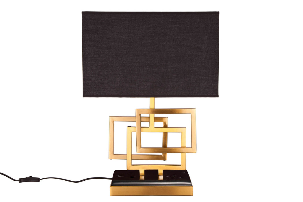 Tischleuchte Canvas 56cm gold