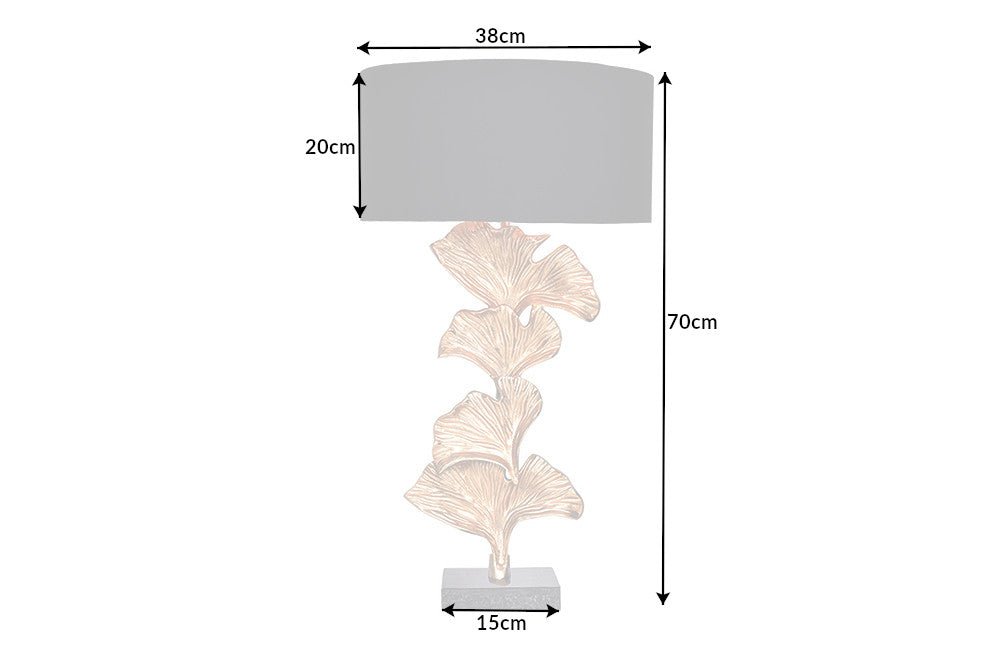 Tischleuchte Coral 70cm ohne Schirm