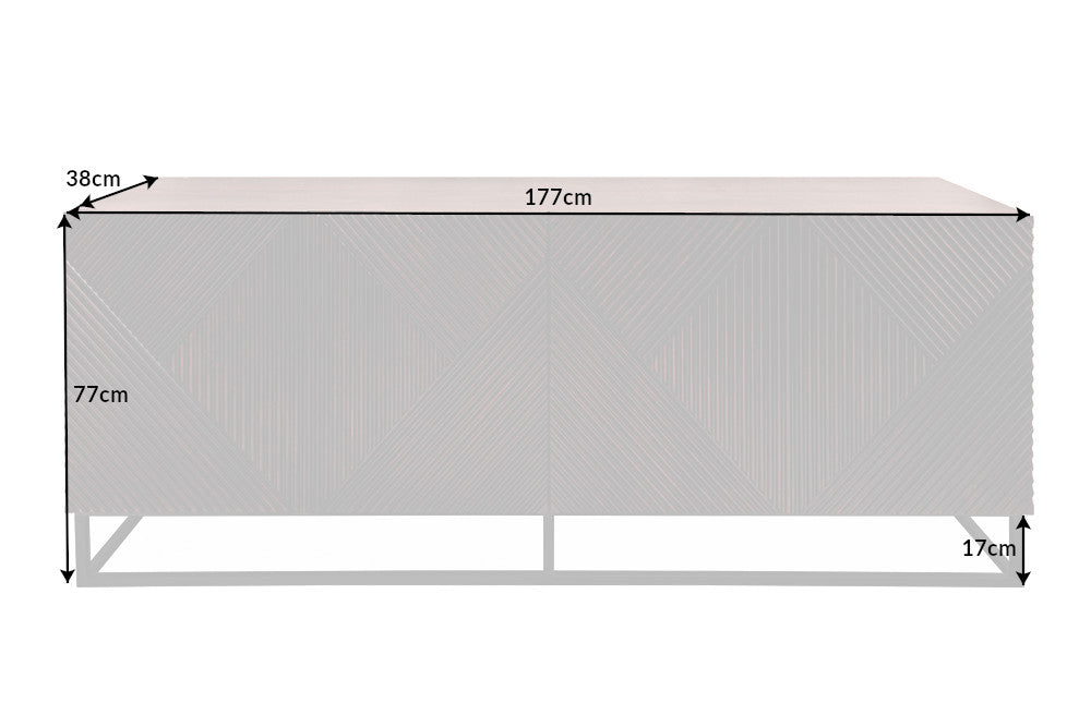 Sideboard Monte Bre 177cm Mango braun