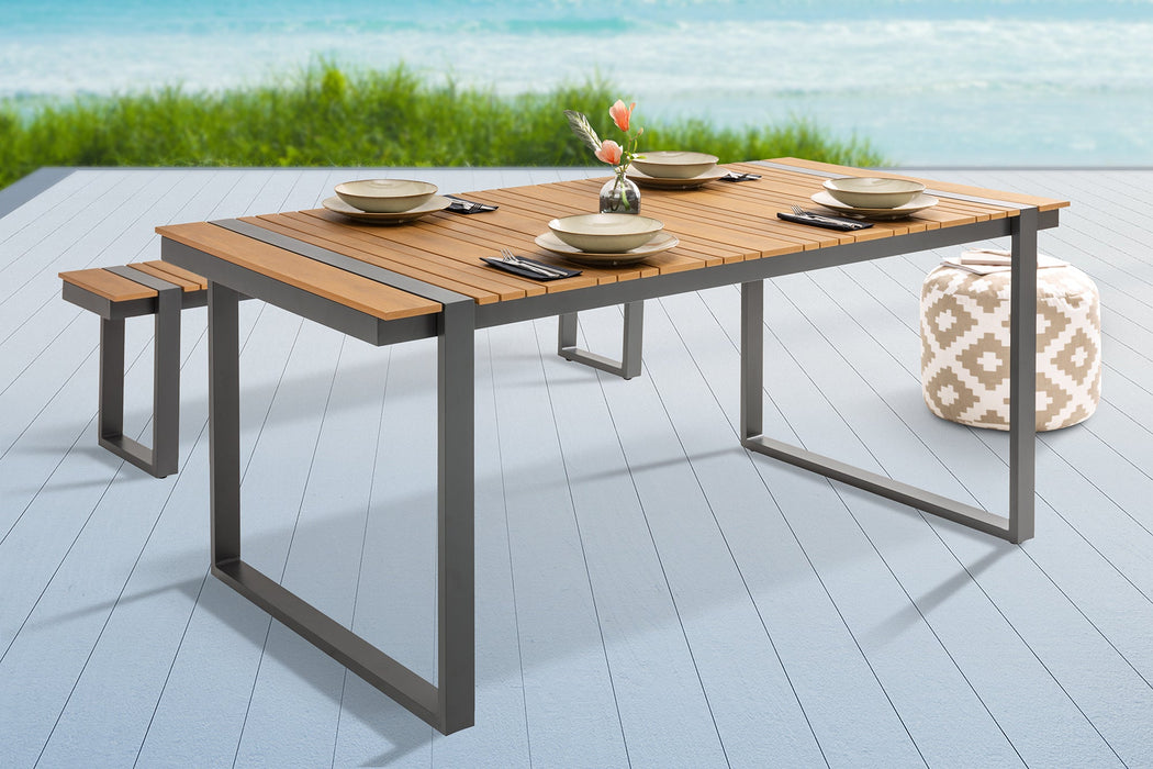 Garten-Esstisch Bay Lounge Polywood natur