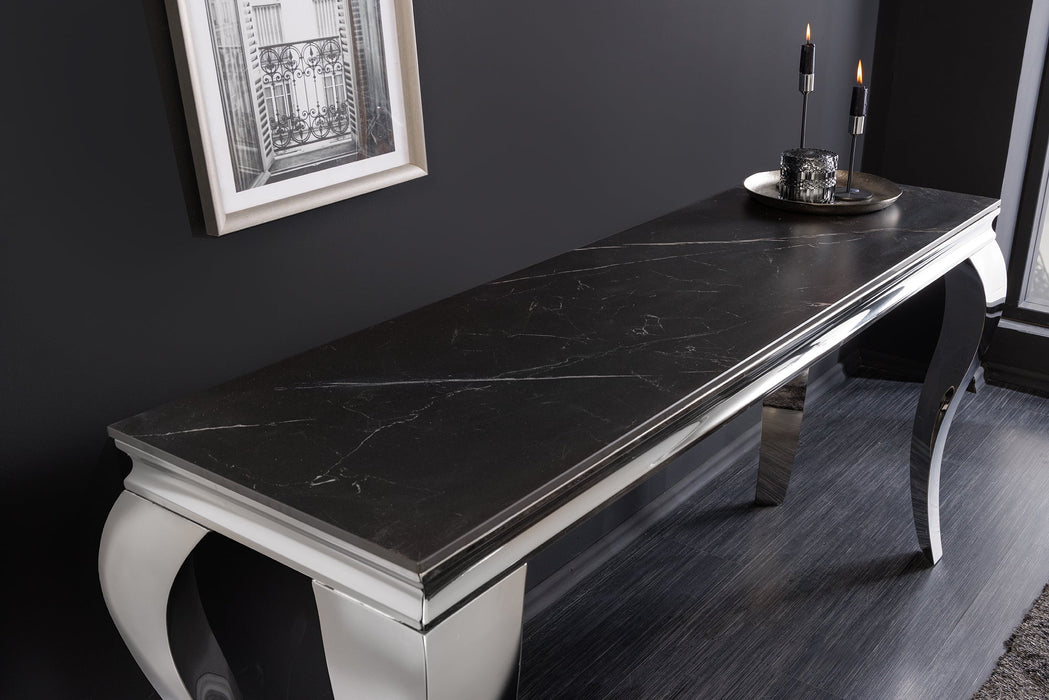 Console Barock 140cm chrome sintered stone