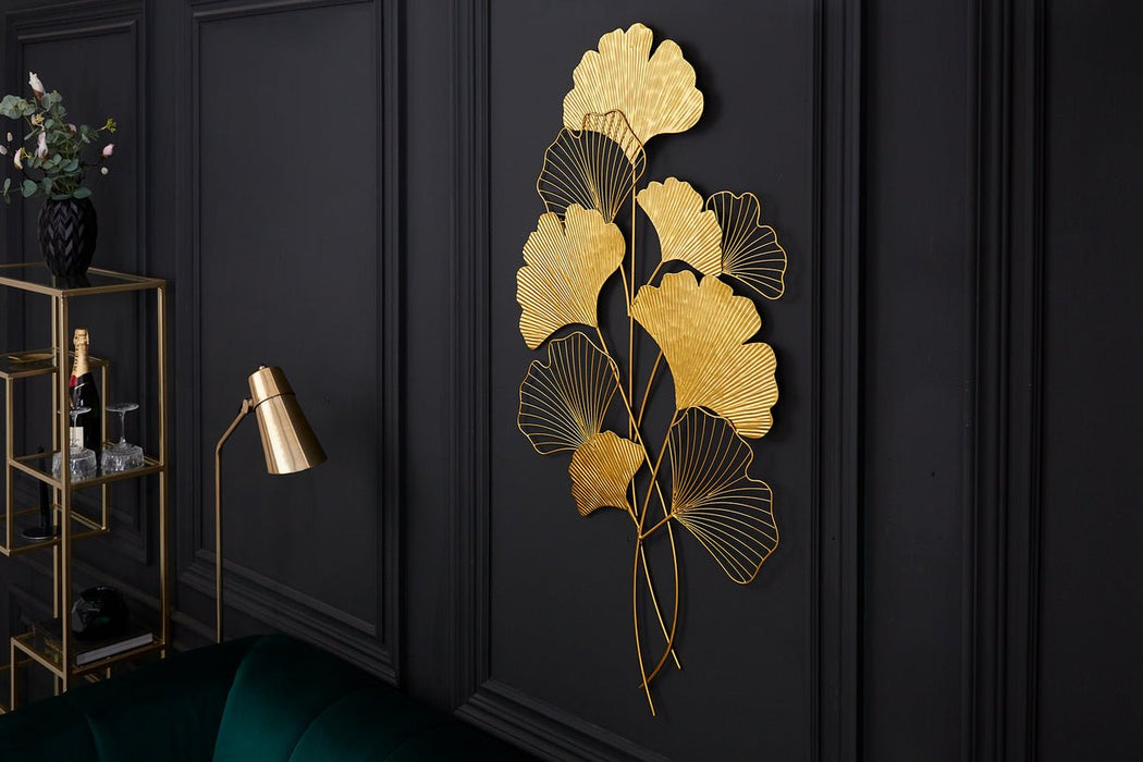 Wanddekoration Coral 110cm gold