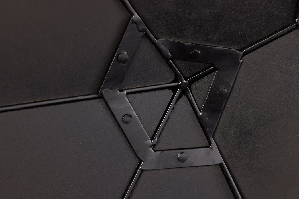 Wandspiegel Diamant 60cm schwarz