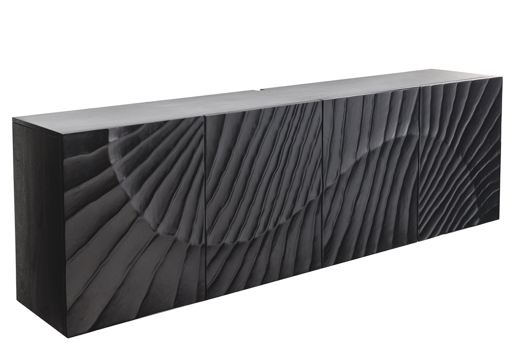 Sideboard Val Ferret 180cm 3D hanging black mango wood