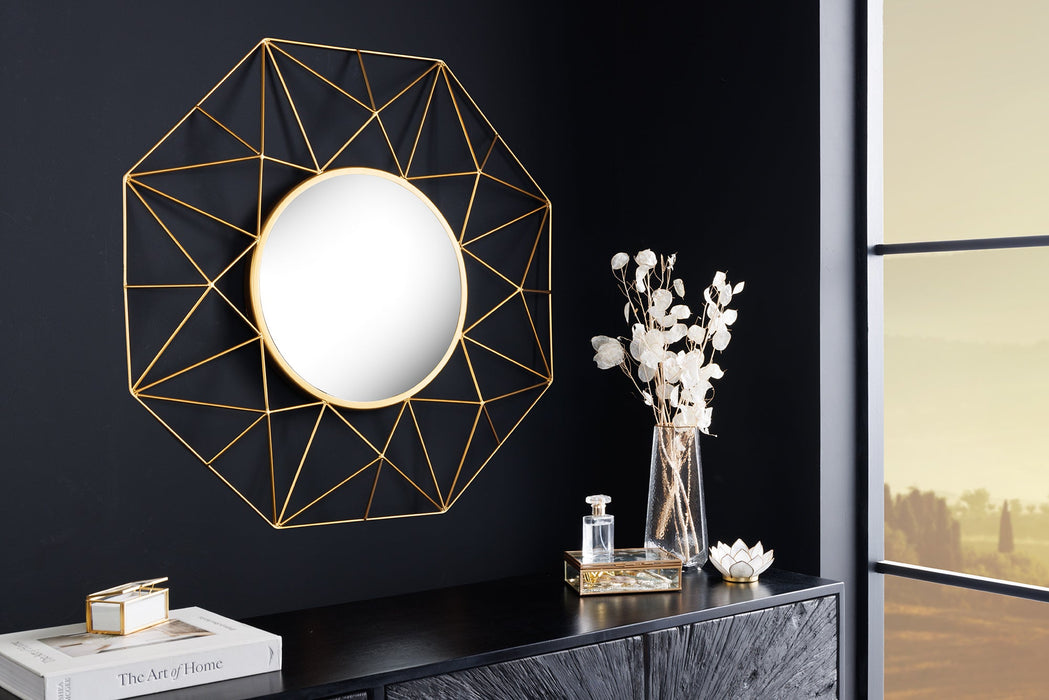 Wandspiegel DIAMOND L 80cm Eisen gold