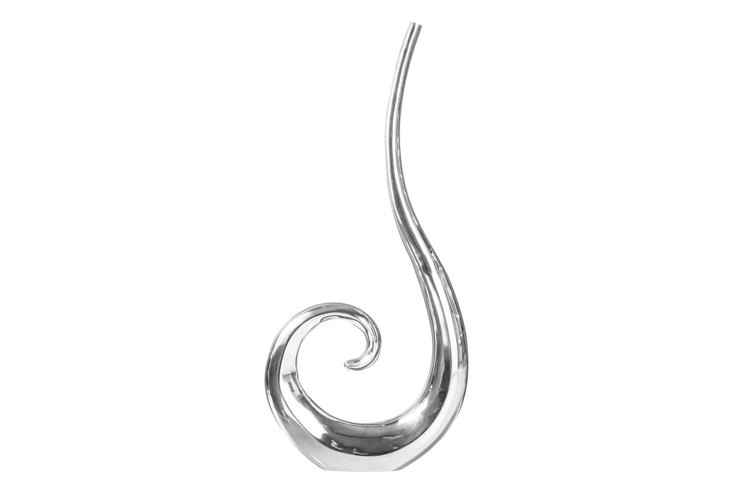 Vase Wicker XL 106cm silber aluminium