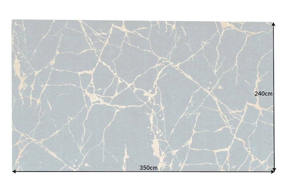 Teppich MARMOR 160x240cm grün blaugrün gold