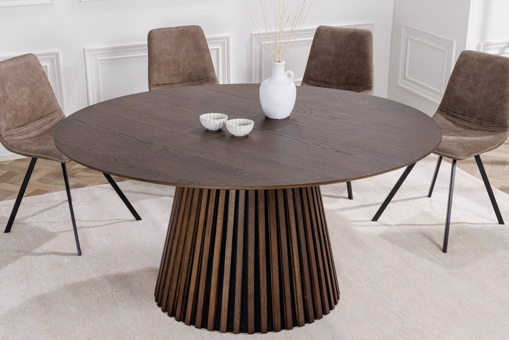 Esstisch Elysium Wood Eiche Dunkel Rund