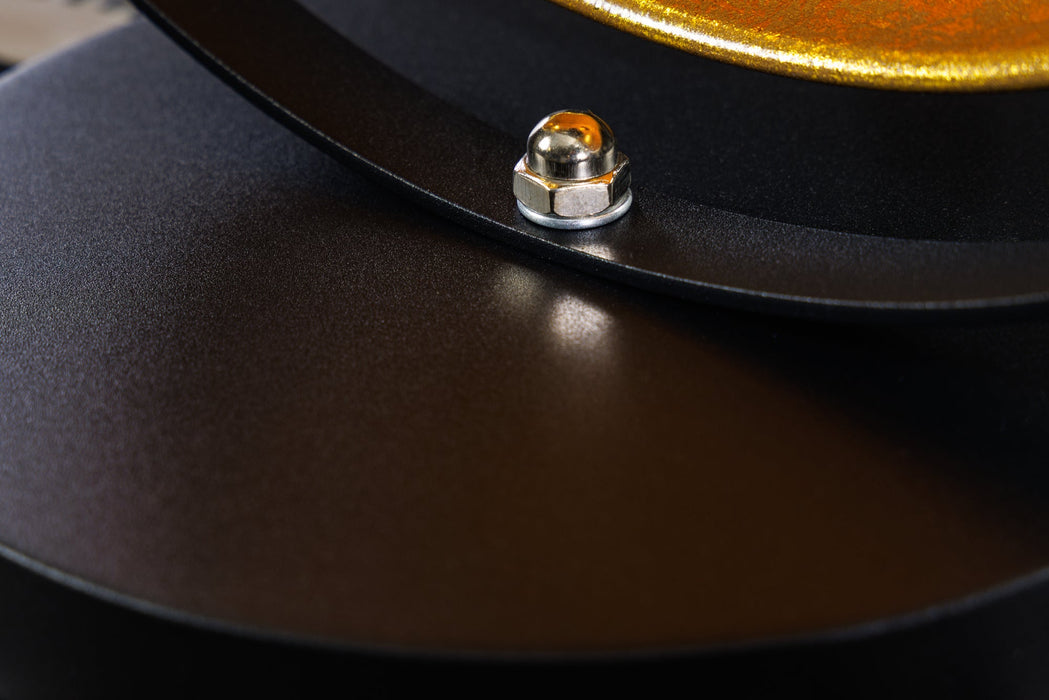 Tischleuchte Cam Set 40cm schwarz gold