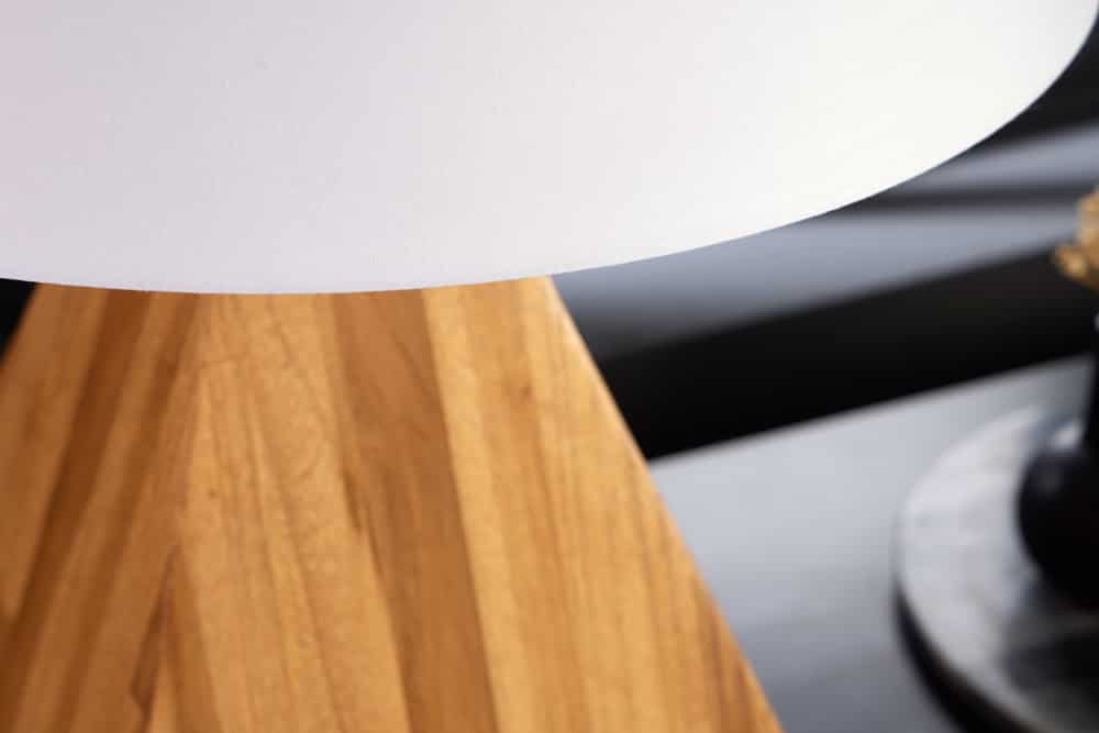 Tischleuchte Diamant 60cm Teakholz