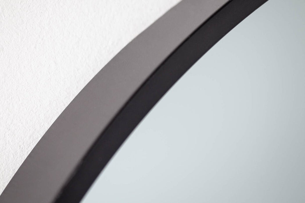 Wandspiegel Nella 90cm asymmetrisch Metall schwarz