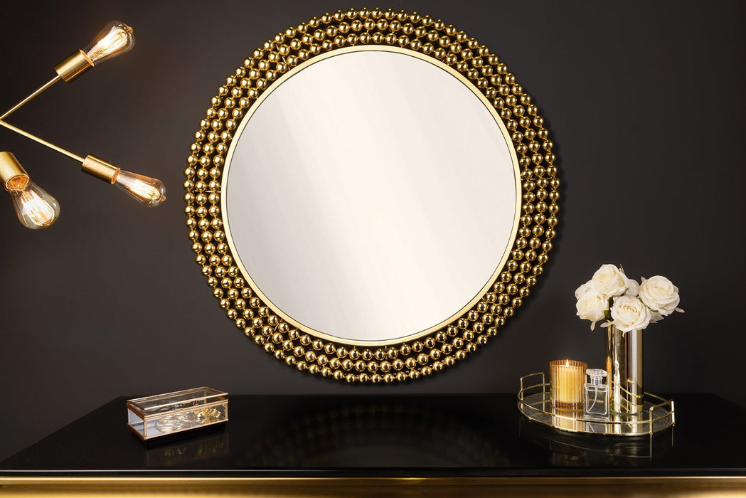 Wandspiegel gem 75cm Eisen gold