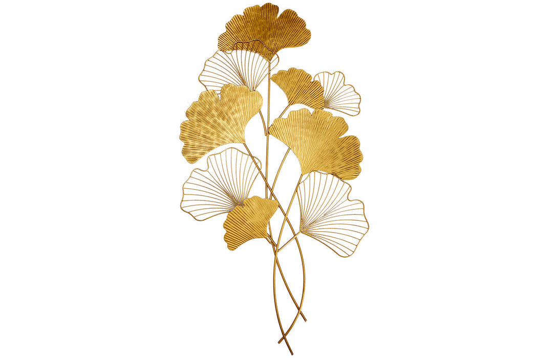 Wanddekoration Coral 110cm gold
