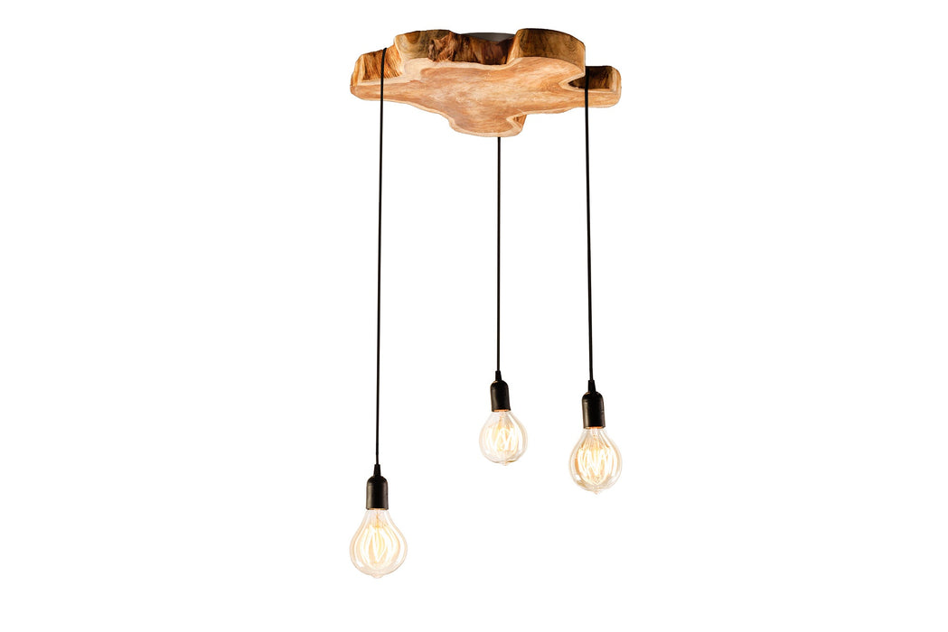 Pendelleuchte HYPNOTIC 50cm Longanholz natur