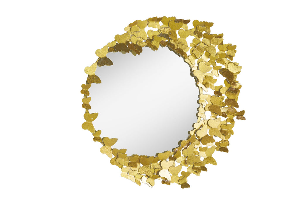 Spiegel Schmetterling 80cm Gold