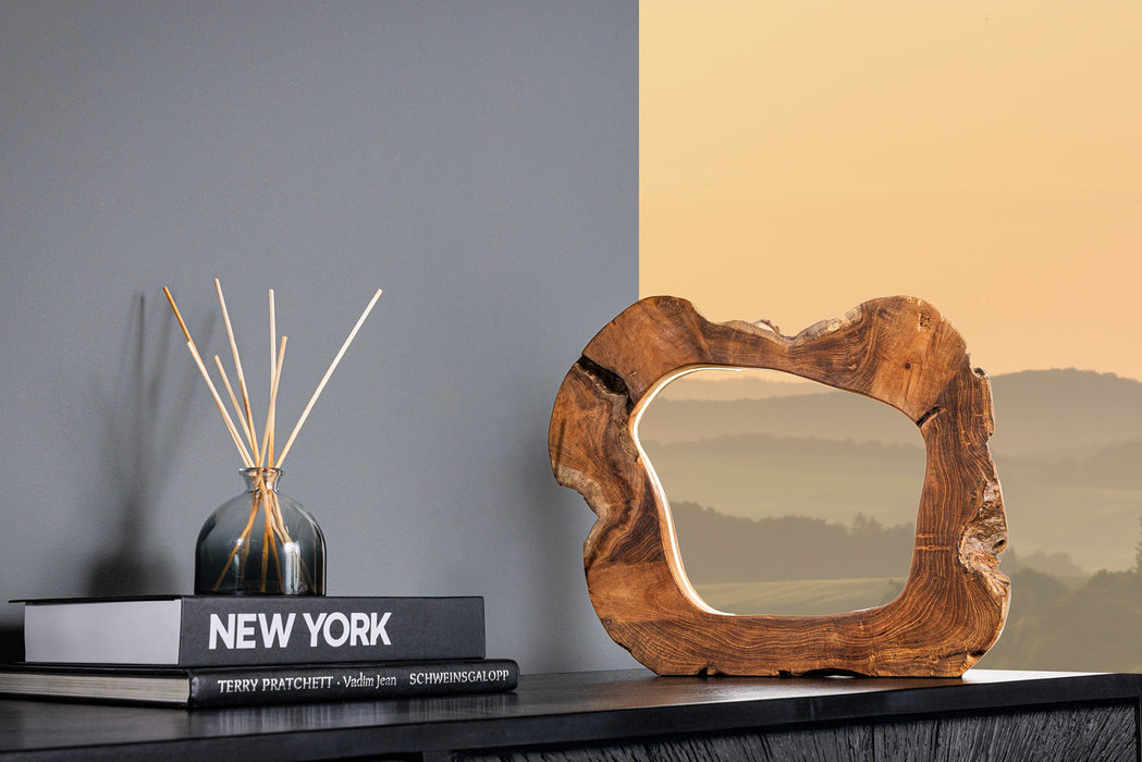 Tischleuchte Eco Art 45cm LED Streifen natur