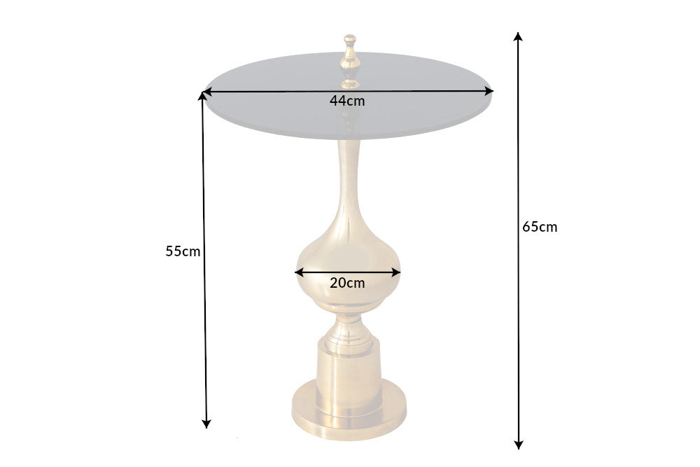 Beistelltisch Conceptual 65cm Glasplatte