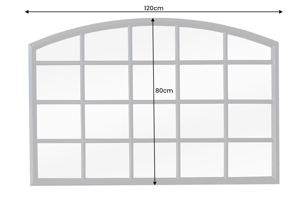 Wandspiegel New York 120cm Paulownia Holz schwarz