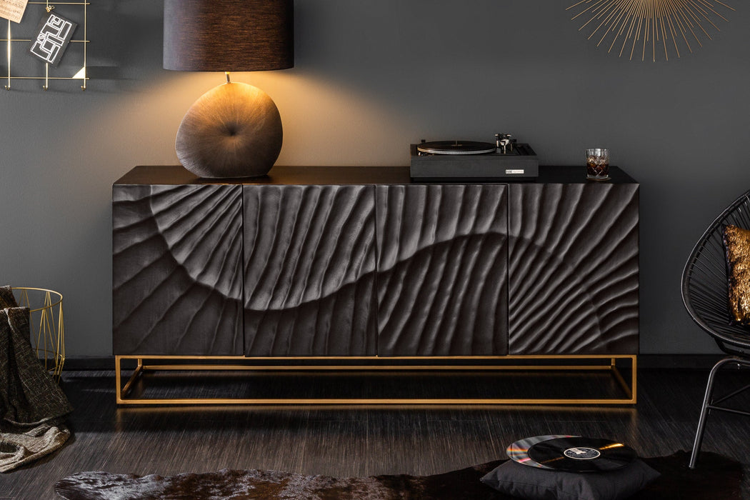 Sideboard Val Ferret 177cm Mango schwarz