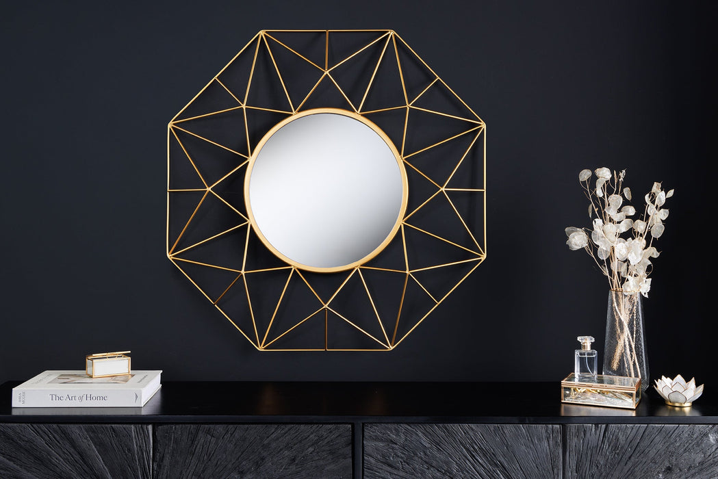 Wandspiegel DIAMOND L 80cm Eisen gold