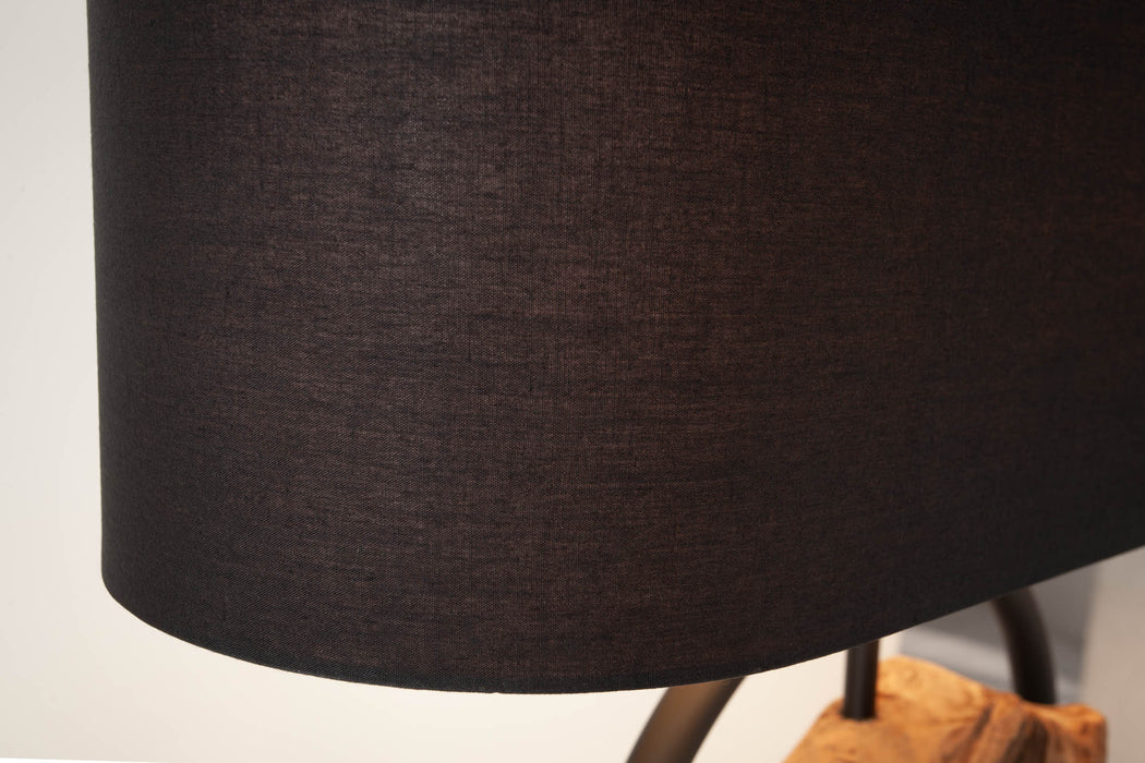 Tischleuchte Jura 58cm schwarz Akazie