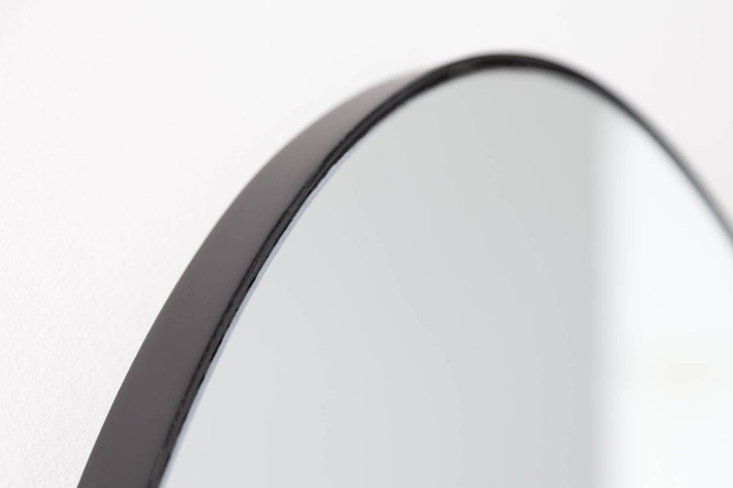 Wandspiegel Nella 90cm asymmetrisch Metall schwarz
