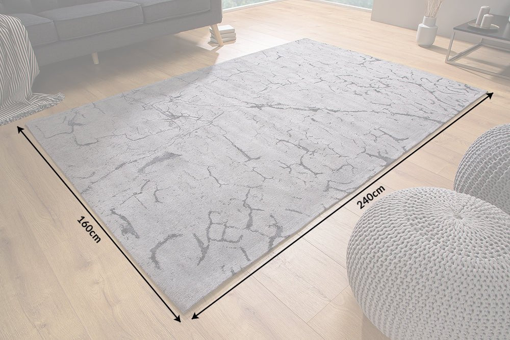 Teppich Fragmente 240x160cm grau