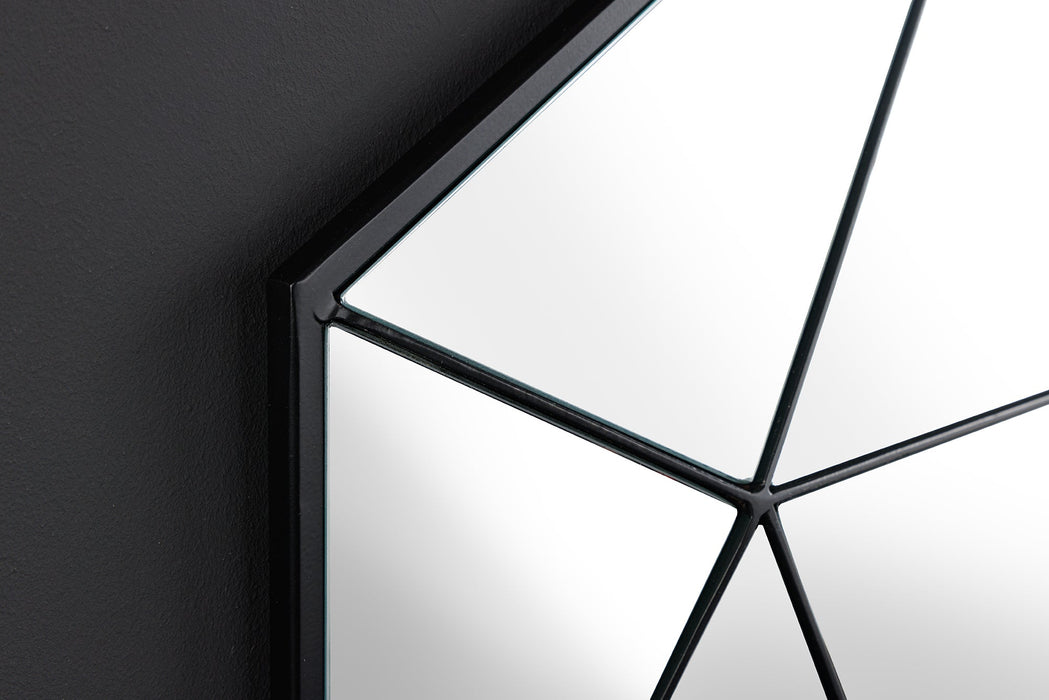 Wandspiegel Diamant 60cm schwarz