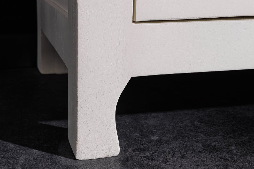 Highboard MARRAKECH 140cm weiß Mangoholz