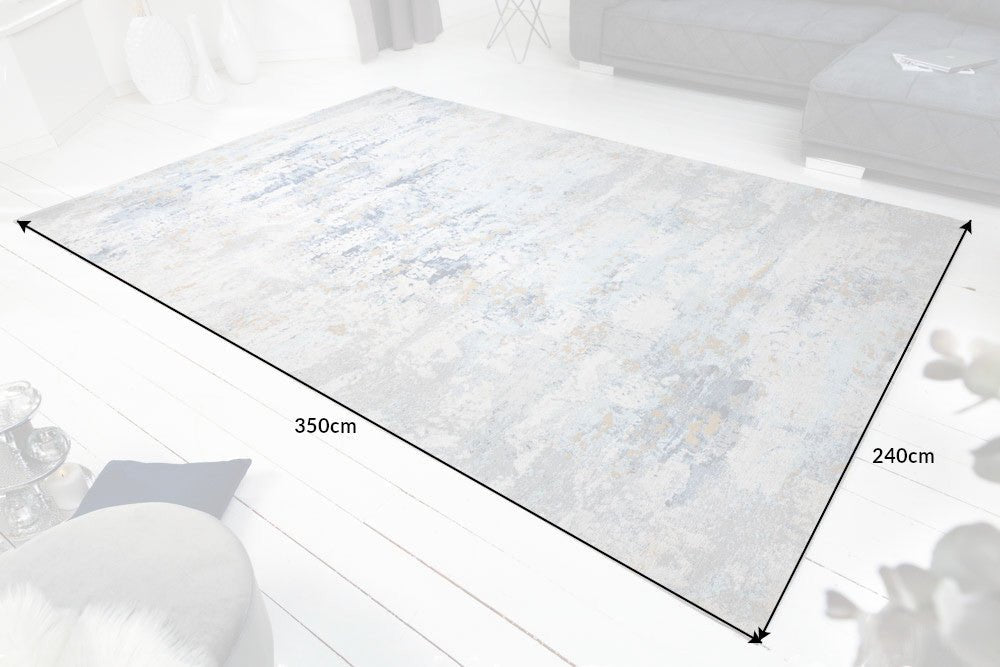 Teppich Conceptual 350x240cm grau blau