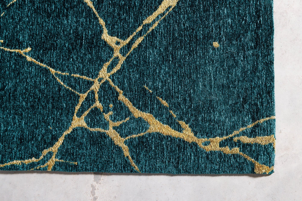 Teppich MARMOR 160x240cm grün blaugrün gold