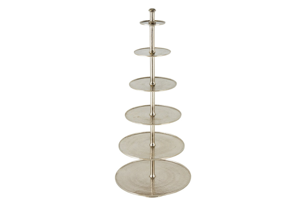 Etagere Conceptual 180cm 6 Tabletts silber