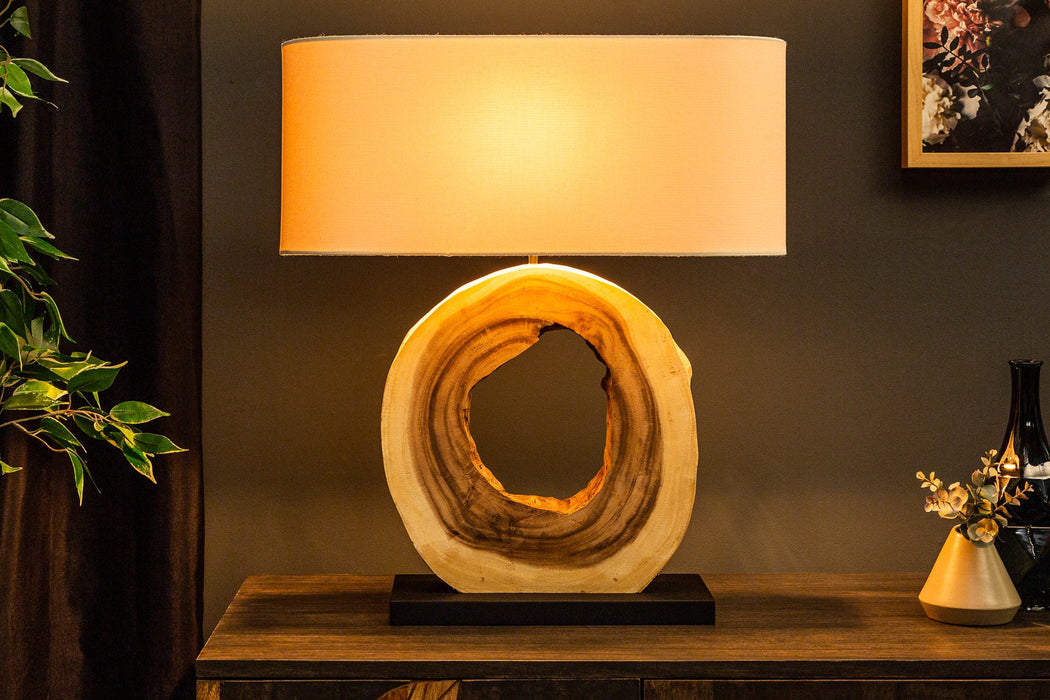 Tischleuchte Eco Art 63cm Regenbaum