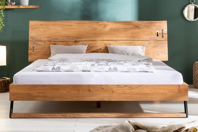 Bett Sequioa 180x200cm Akazie natur