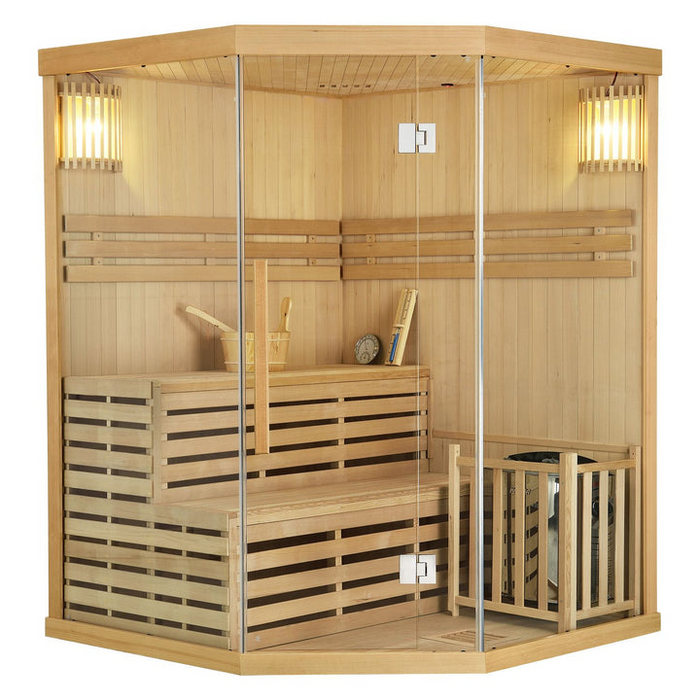 Saunakabine Locarno Premium - Für 3 Personen